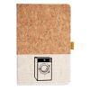 Cork And Heathered Fabric Hardcover Journal 5.5" X 8.25" Thumbnail