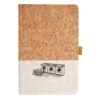 Cork And Heathered Fabric Hardcover Journal 5.5" X 8.25" Thumbnail