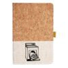 Cork And Heathered Fabric Hardcover Journal 5.5" X 8.25" Thumbnail
