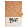 Cork And Heathered Fabric Hardcover Journal 5.5" X 8.25" Thumbnail