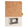 Cork And Heathered Fabric Hardcover Journal 5.5" X 8.25" Thumbnail