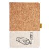 Cork And Heathered Fabric Hardcover Journal 5.5" X 8.25" Thumbnail