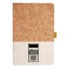 Cork And Heathered Fabric Hardcover Journal 5.5" X 8.25" Thumbnail