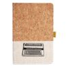 Cork And Heathered Fabric Hardcover Journal 5.5" X 8.25" Thumbnail
