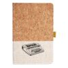Cork And Heathered Fabric Hardcover Journal 5.5" X 8.25" Thumbnail