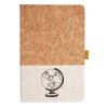 Cork And Heathered Fabric Hardcover Journal 5.5" X 8.25" Thumbnail