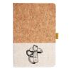 Cork And Heathered Fabric Hardcover Journal 5.5" X 8.25" Thumbnail