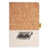 Cork And Heathered Fabric Hardcover Journal 5.5" X 8.25" Thumbnail
