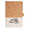 Cork And Heathered Fabric Hardcover Journal 5.5" X 8.25" Thumbnail