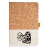 Cork And Heathered Fabric Hardcover Journal 5.5" X 8.25" Thumbnail