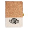 Cork And Heathered Fabric Hardcover Journal 5.5" X 8.25" Thumbnail