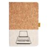 Cork And Heathered Fabric Hardcover Journal 5.5" X 8.25" Thumbnail