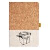 Cork And Heathered Fabric Hardcover Journal 5.5" X 8.25" Thumbnail