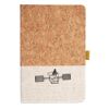 Cork And Heathered Fabric Hardcover Journal 5.5" X 8.25" Thumbnail