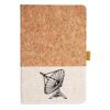 Cork And Heathered Fabric Hardcover Journal 5.5" X 8.25" Thumbnail