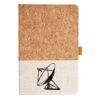Cork And Heathered Fabric Hardcover Journal 5.5" X 8.25" Thumbnail