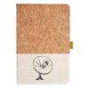Cork And Heathered Fabric Hardcover Journal 5.5" X 8.25" Thumbnail