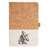 Cork And Heathered Fabric Hardcover Journal 5.5" X 8.25" Thumbnail
