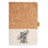 Cork And Heathered Fabric Hardcover Journal 5.5" X 8.25" Thumbnail