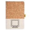 Cork And Heathered Fabric Hardcover Journal 5.5" X 8.25" Thumbnail