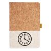 Cork And Heathered Fabric Hardcover Journal 5.5" X 8.25" Thumbnail