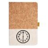 Cork And Heathered Fabric Hardcover Journal 5.5" X 8.25" Thumbnail