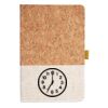 Cork And Heathered Fabric Hardcover Journal 5.5" X 8.25" Thumbnail