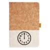 Cork And Heathered Fabric Hardcover Journal 5.5" X 8.25" Thumbnail
