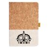 Cork And Heathered Fabric Hardcover Journal 5.5" X 8.25" Thumbnail
