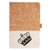 Cork And Heathered Fabric Hardcover Journal 5.5" X 8.25" Thumbnail