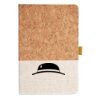 Cork And Heathered Fabric Hardcover Journal 5.5" X 8.25" Thumbnail