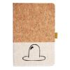 Cork And Heathered Fabric Hardcover Journal 5.5" X 8.25" Thumbnail