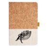 Cork And Heathered Fabric Hardcover Journal 5.5" X 8.25" Thumbnail
