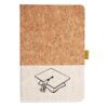 Cork And Heathered Fabric Hardcover Journal 5.5" X 8.25" Thumbnail