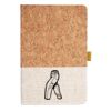 Cork And Heathered Fabric Hardcover Journal 5.5" X 8.25" Thumbnail