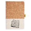 Cork And Heathered Fabric Hardcover Journal 5.5" X 8.25" Thumbnail