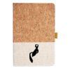 Cork And Heathered Fabric Hardcover Journal 5.5" X 8.25" Thumbnail