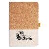 Cork And Heathered Fabric Hardcover Journal 5.5" X 8.25" Thumbnail