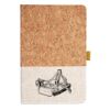Cork And Heathered Fabric Hardcover Journal 5.5" X 8.25" Thumbnail