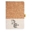Cork And Heathered Fabric Hardcover Journal 5.5" X 8.25" Thumbnail