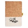 Cork And Heathered Fabric Hardcover Journal 5.5" X 8.25" Thumbnail