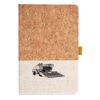 Cork And Heathered Fabric Hardcover Journal 5.5" X 8.25" Thumbnail