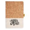 Cork And Heathered Fabric Hardcover Journal 5.5" X 8.25" Thumbnail