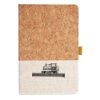Cork And Heathered Fabric Hardcover Journal 5.5" X 8.25" Thumbnail