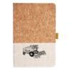 Cork And Heathered Fabric Hardcover Journal 5.5" X 8.25" Thumbnail