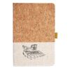 Cork And Heathered Fabric Hardcover Journal 5.5" X 8.25" Thumbnail