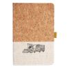 Cork And Heathered Fabric Hardcover Journal 5.5" X 8.25" Thumbnail