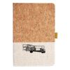 Cork And Heathered Fabric Hardcover Journal 5.5" X 8.25" Thumbnail