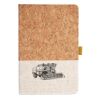 Cork And Heathered Fabric Hardcover Journal 5.5" X 8.25" Thumbnail