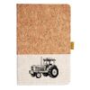 Cork And Heathered Fabric Hardcover Journal 5.5" X 8.25" Thumbnail